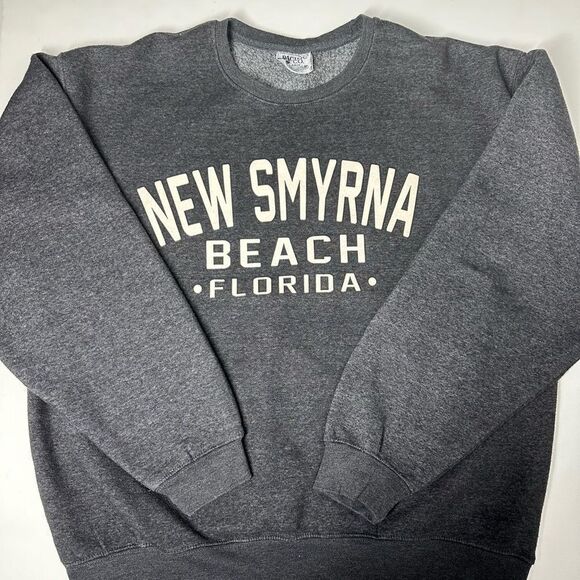 Pacific & Co New Smyrna Beach Florida Gray Long Sleeve Sweatshirt Men’s Size L - Picture 4 of 10